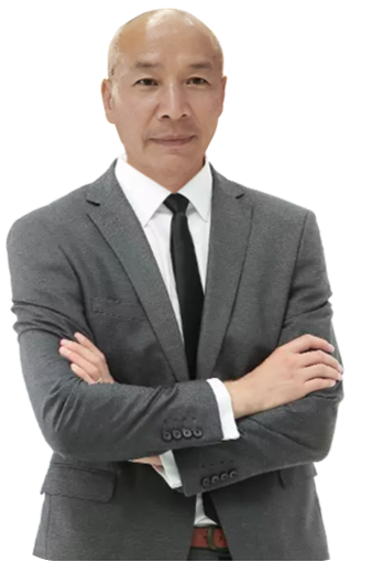 Illustrated portrait of an anonymous company executive