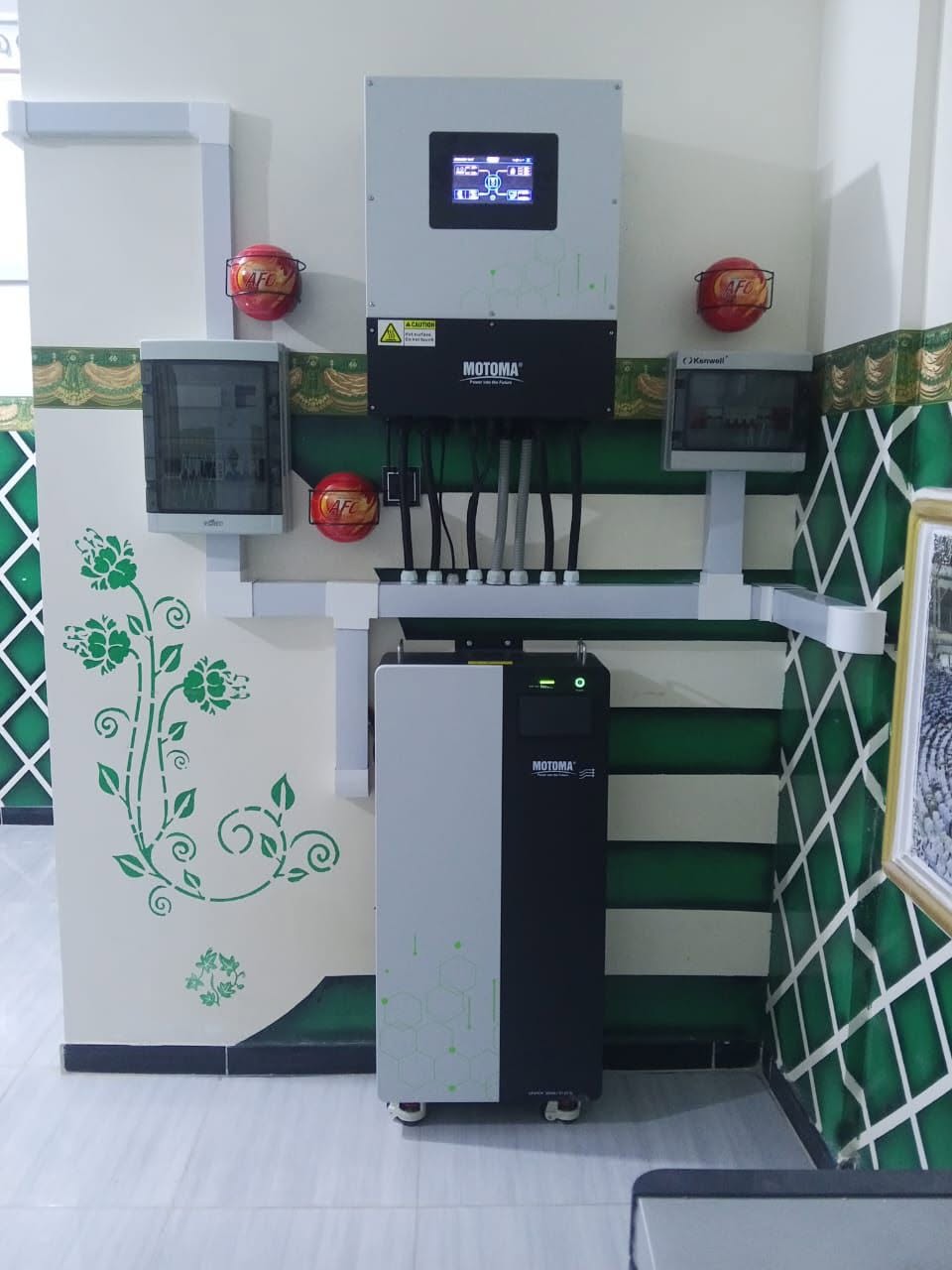 6.6 KW ESS for house with 16kWh LiFePO4 battery project