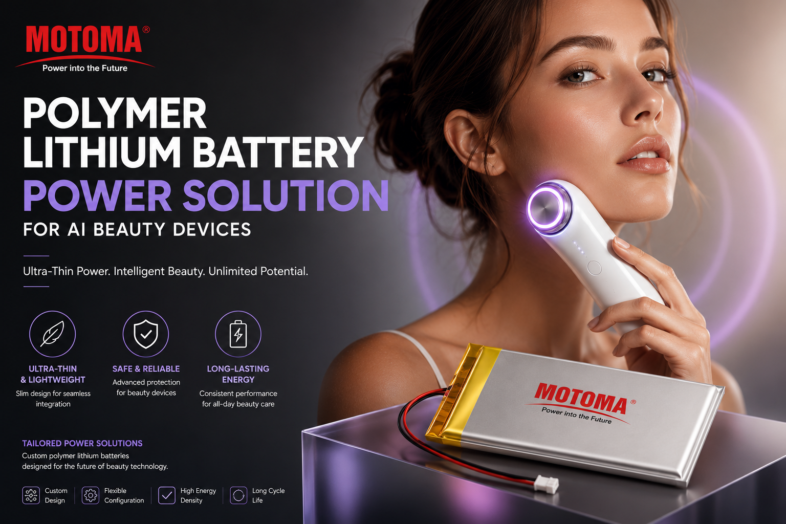 lithium battery solutions for smart beauty device