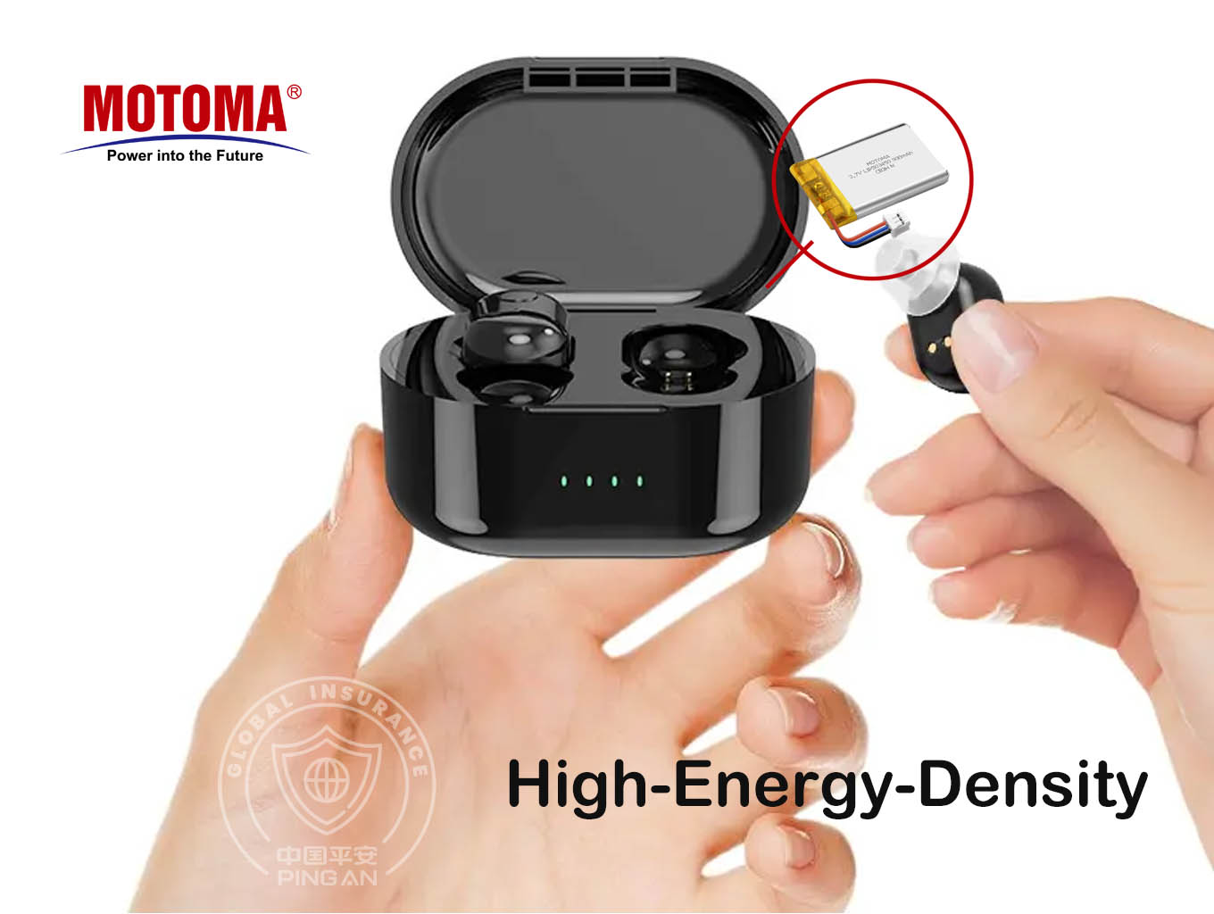 Hearing Aids Headset Earphone Lithium Battery