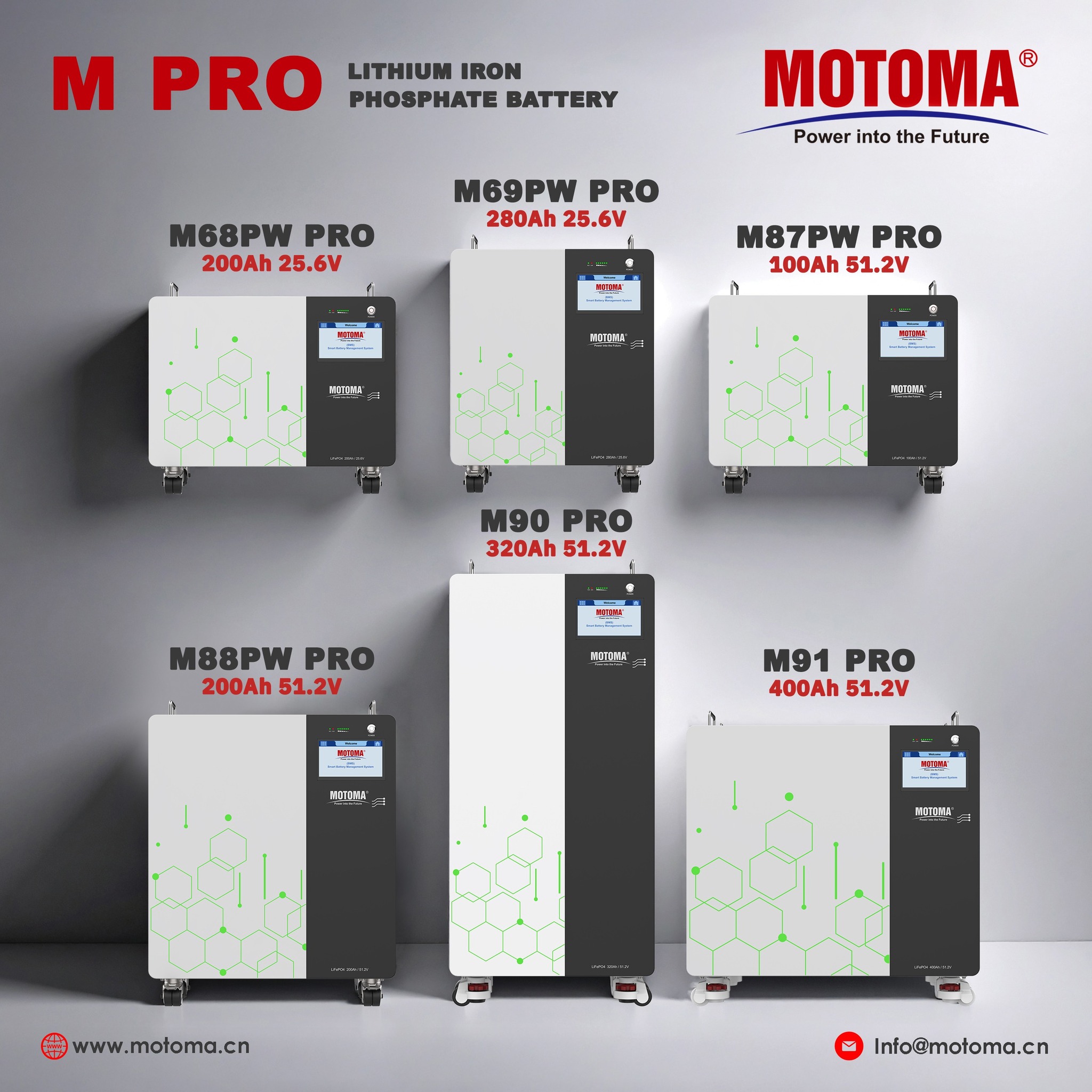 MOTOMA lifepo4 battery m pro series