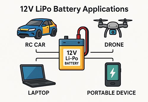 Understanding the 12V LiPo Battery Applications and Customizable Lithium Polymer Battery