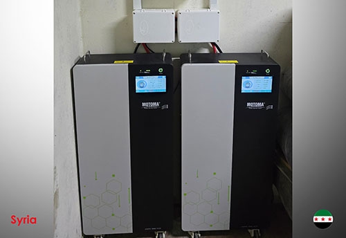 MOTOMA Solar Energy Storage Installation Case in Syria with Zero Transfer Time Battery Inverter