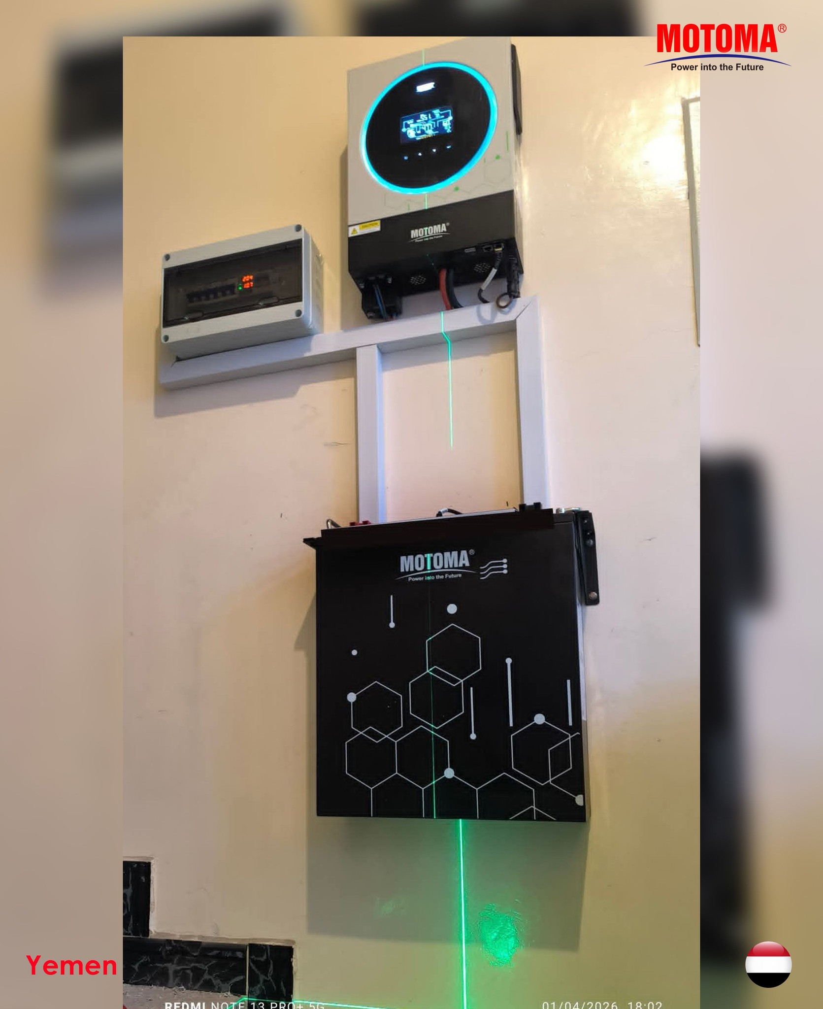 5kWh LiFePO4 Battery and 6KW Solar Inverter Case in Yemen