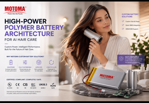 Custom LiPo Battery Solutions for Smart Hair Dryer
