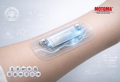 Lithium Battery Design for Patch-Type Wearable Devices MOTOMA Wearable Smart Patch Battery